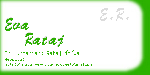 eva rataj business card